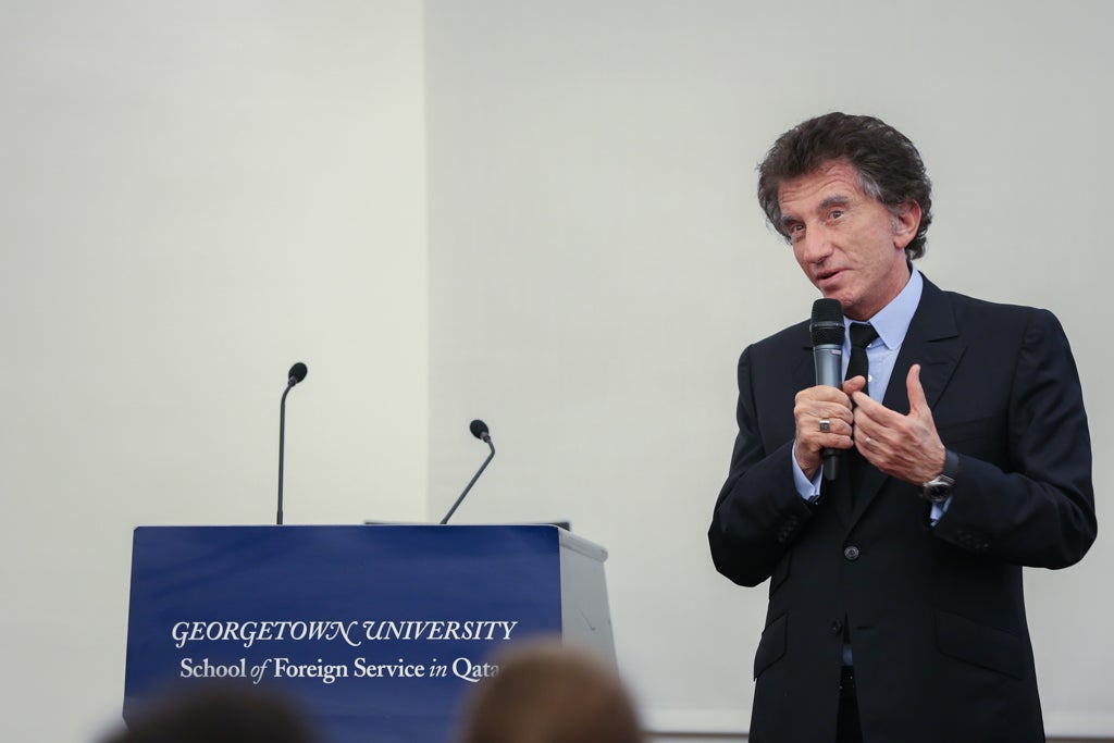 France's Former Culture Minister Leads Policy Discussion at Georgetown in Qatar