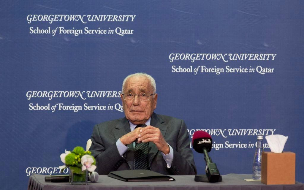 Georgetown in Qatar Students Meet with Egypt's Heikal