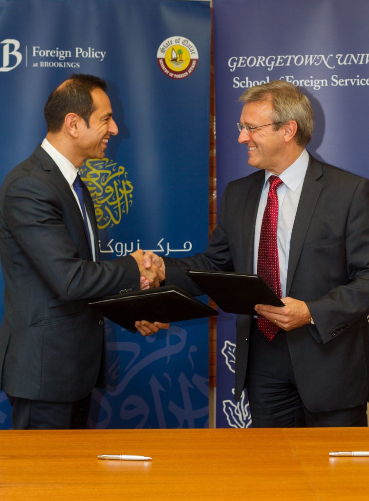 MOU Enables Georgetown Students to Hone Policy Skills with Brookings Doha