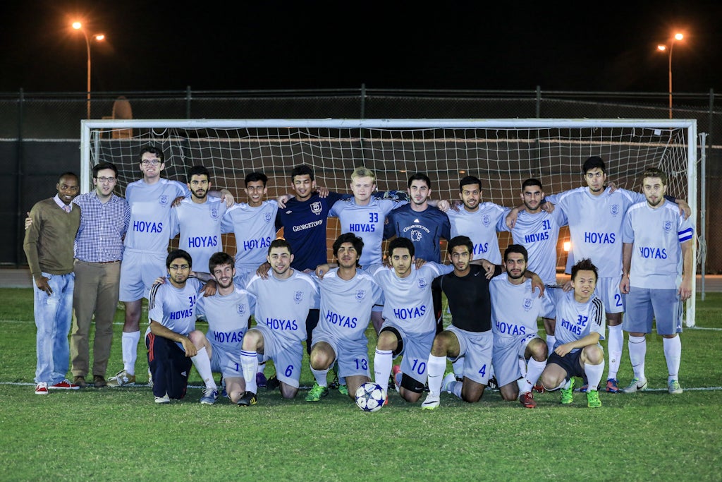 Georgetown in Qatar Menâs Football Team Wins HBKU Tournament
