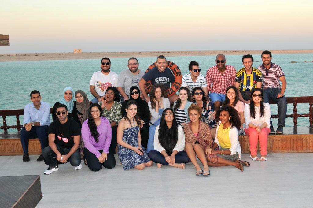 Graduates and Seniors Reconnect with GCC Alumni Club Dhow Trip