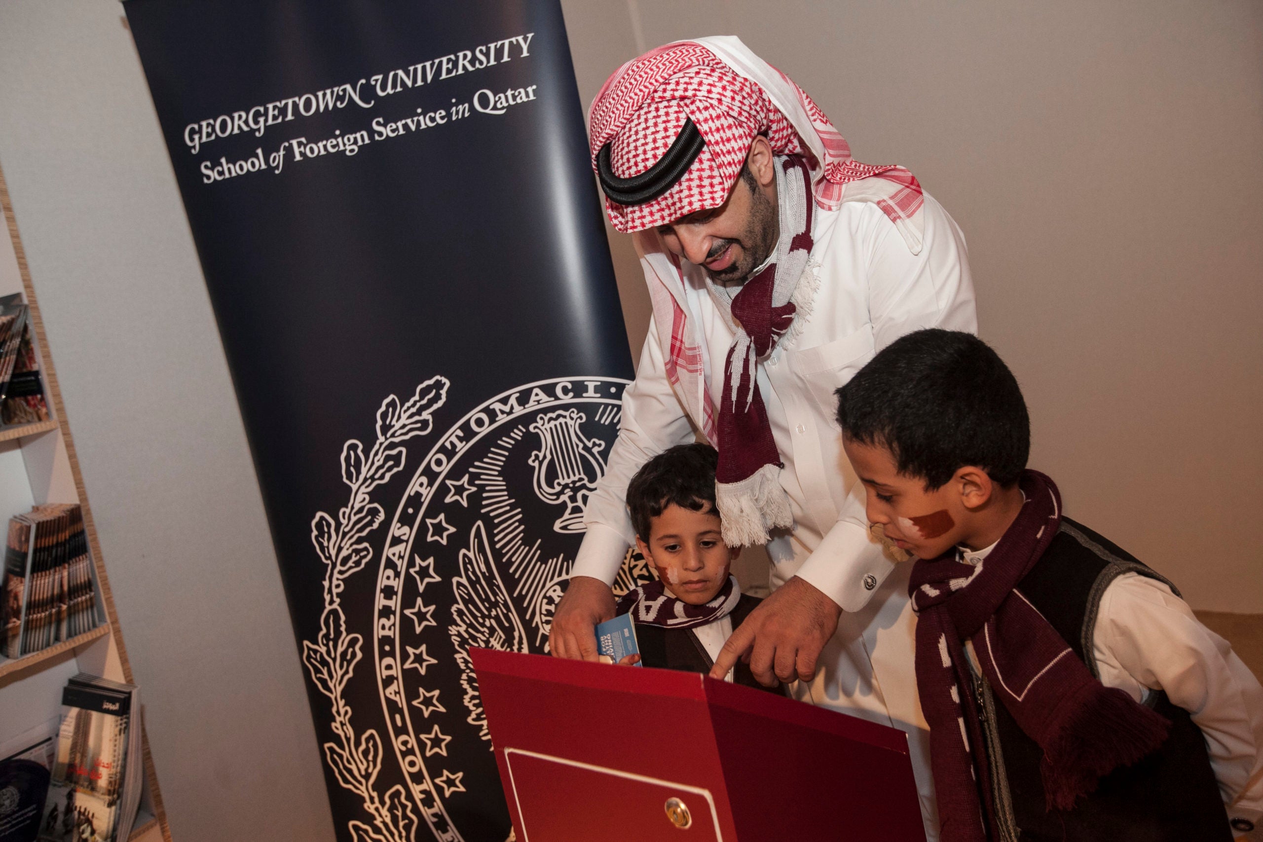 Interactive Educational Quizzes at Georgetown Booth