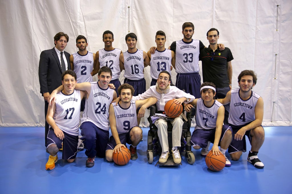 GU-Q Basketball team