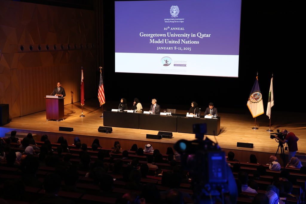 Georgetown in Qatar celebrates ten years of the Model United Nations