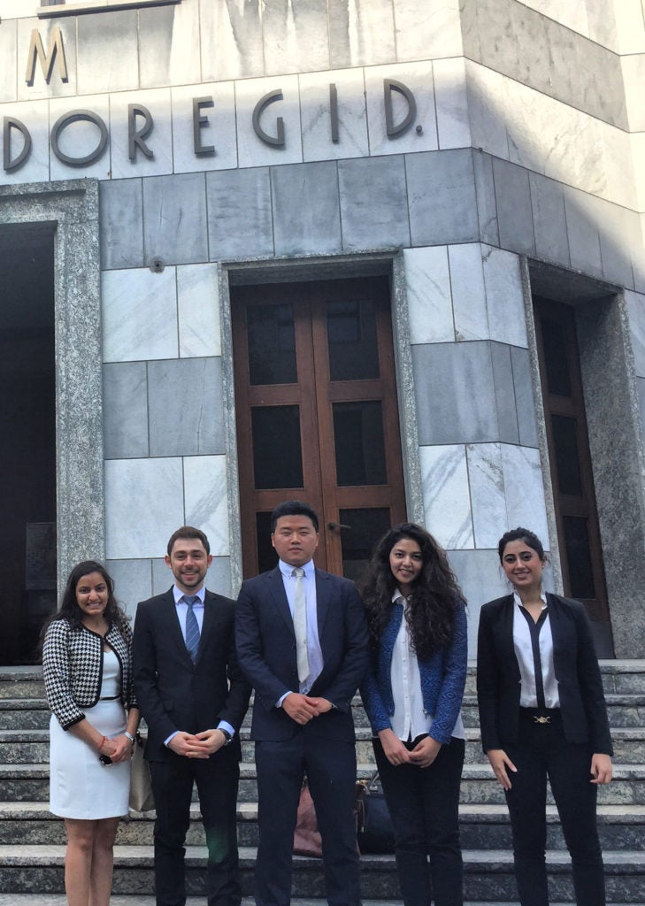 GU-Q Students taking Part in MUN Milan