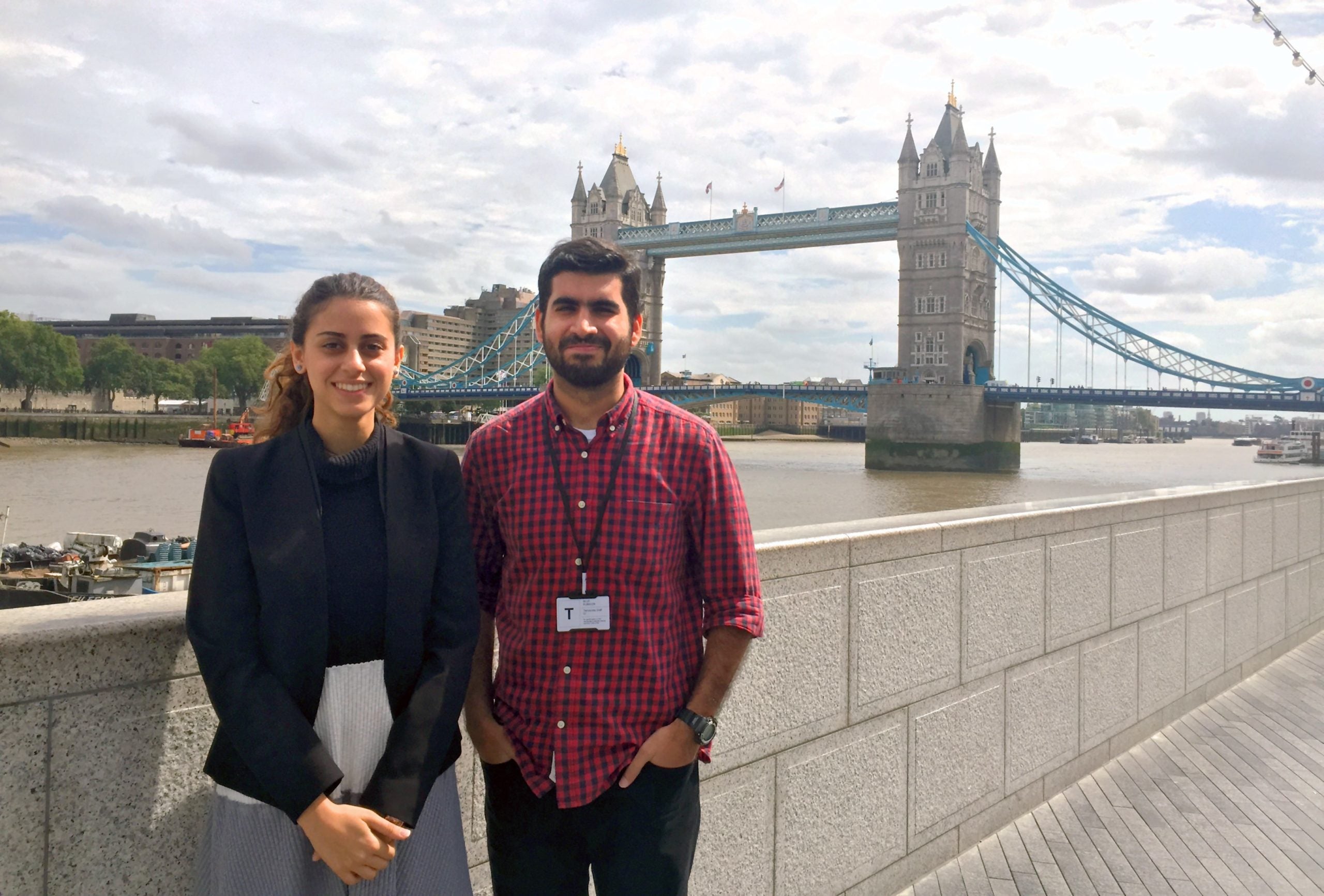 GU-Q Interns Nadia Al Khater & Abdurrehman Naveed