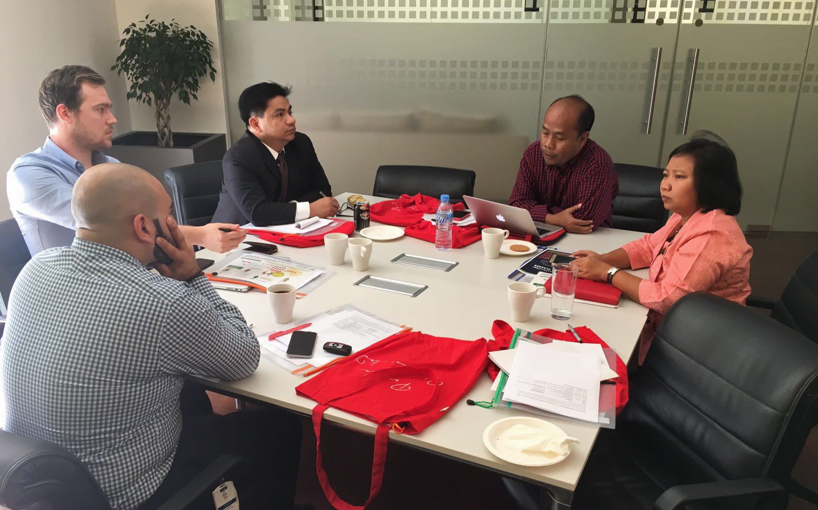 Participants during the meeting