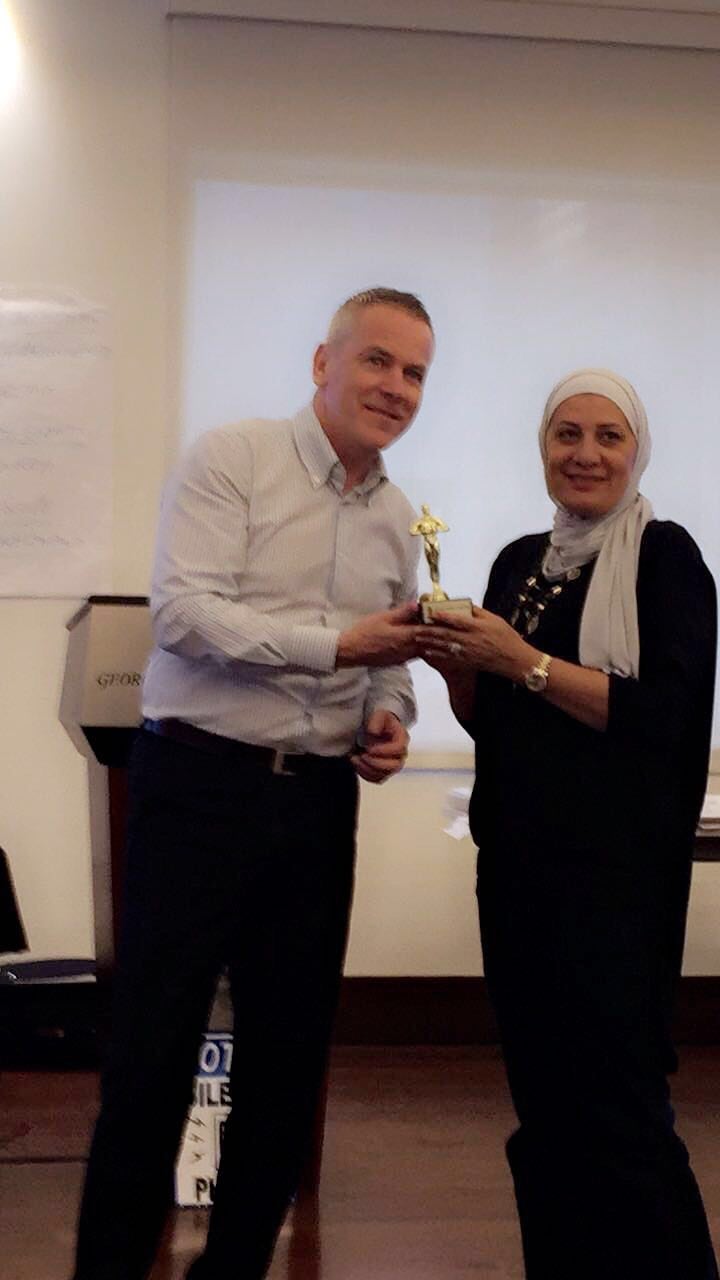 Hadeel Salameh wins 'Oscar' at Project Management Training Course