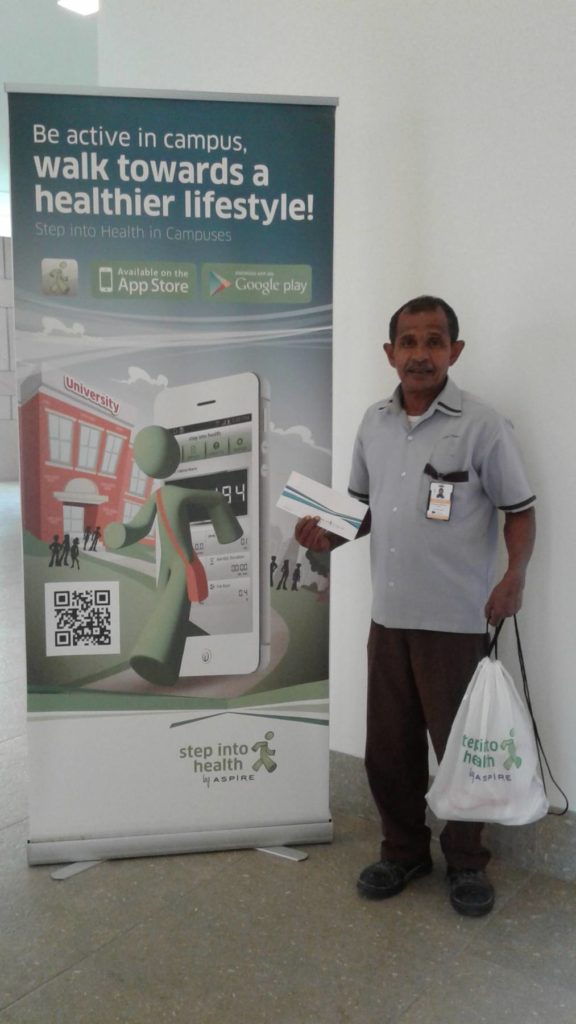 Step into Health Winner Ratnasingam Sinthathurai