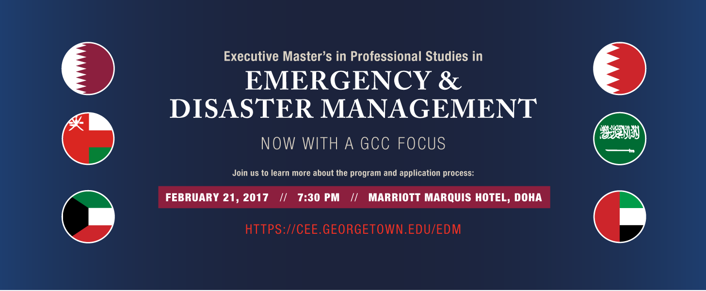 Georgetown Launches New Emergency and Disaster Management Degree