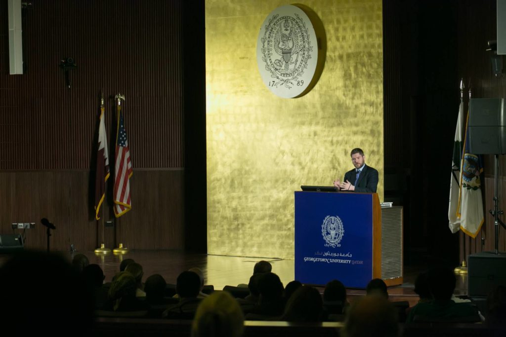 Dr. Samuel Potolicchio During the Event