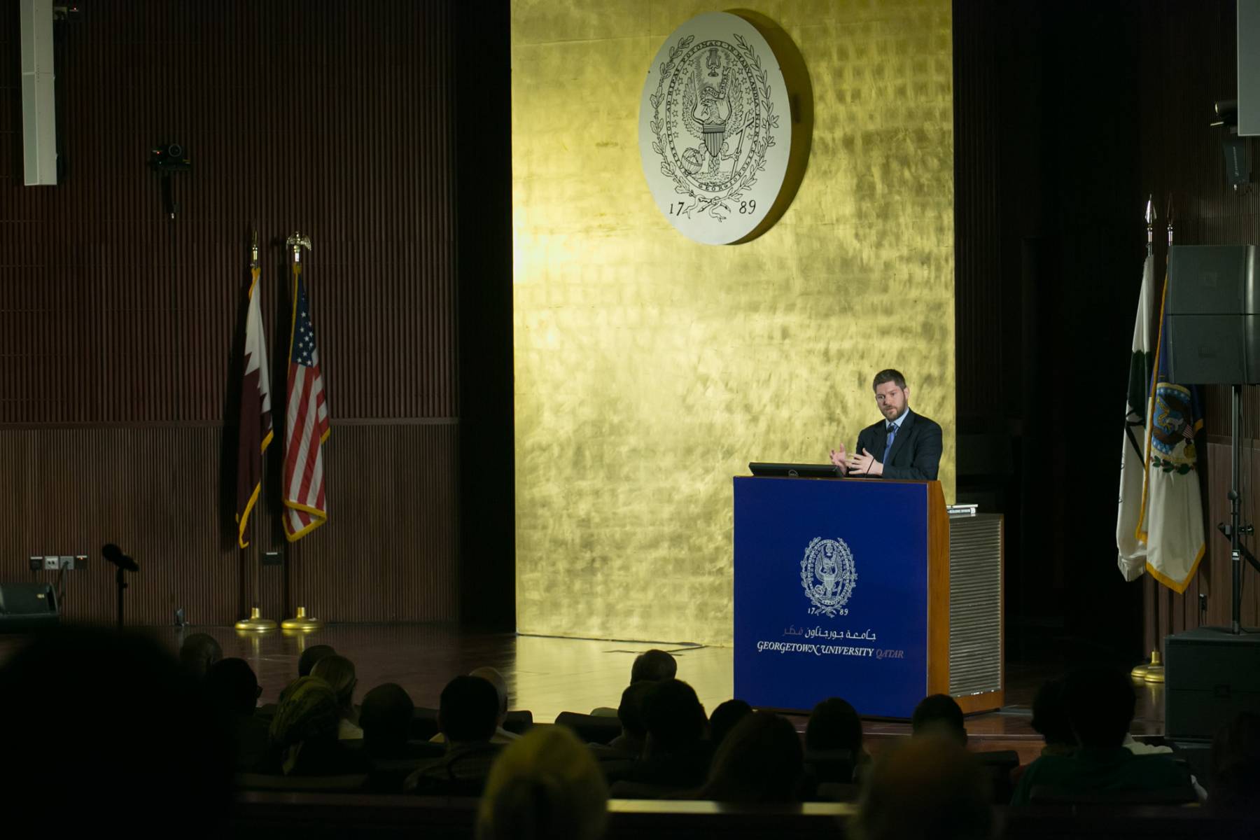 Dr. Samuel Potolicchio During the Event