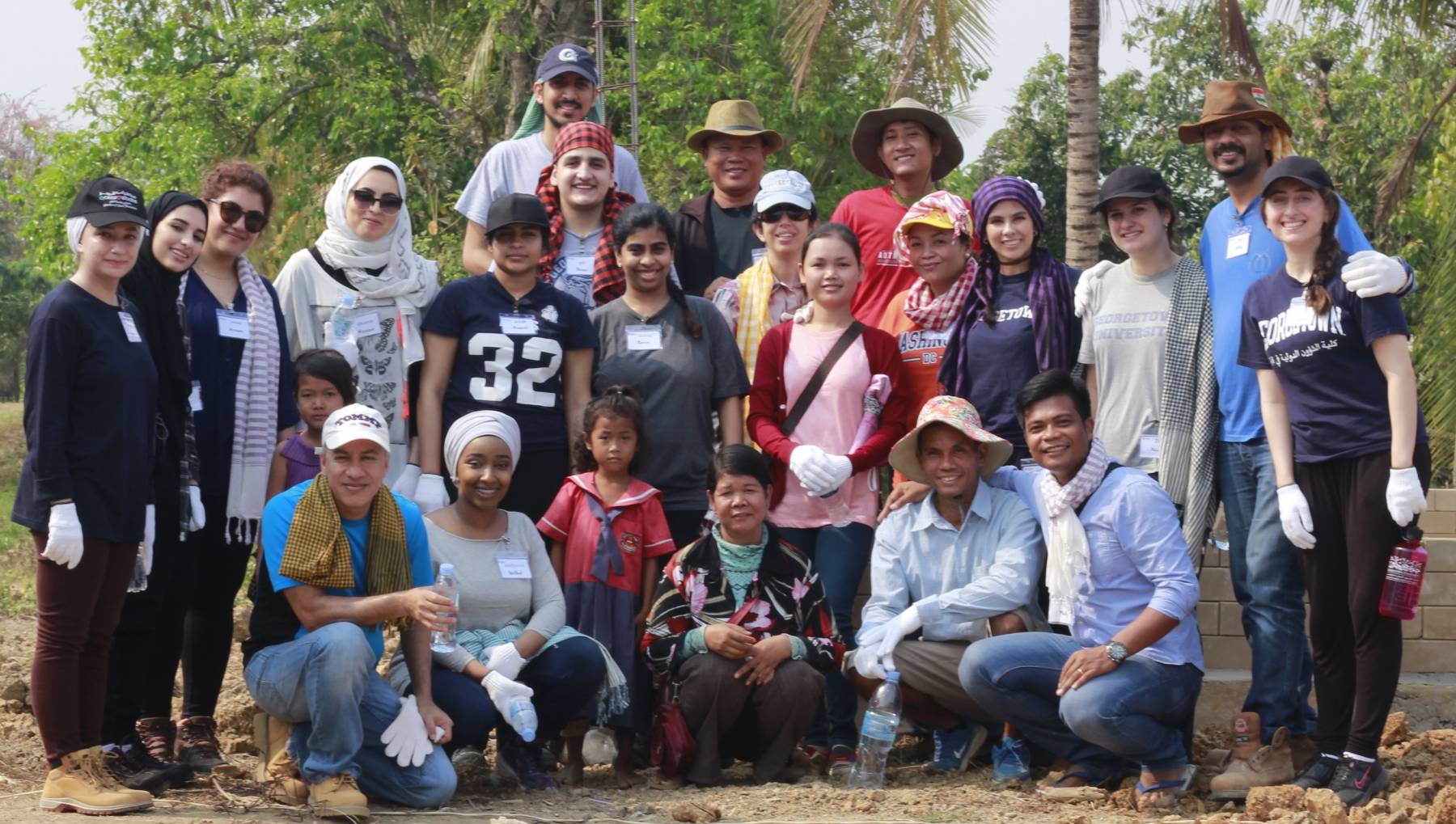 Group shot of the GUQ team in Cambodia