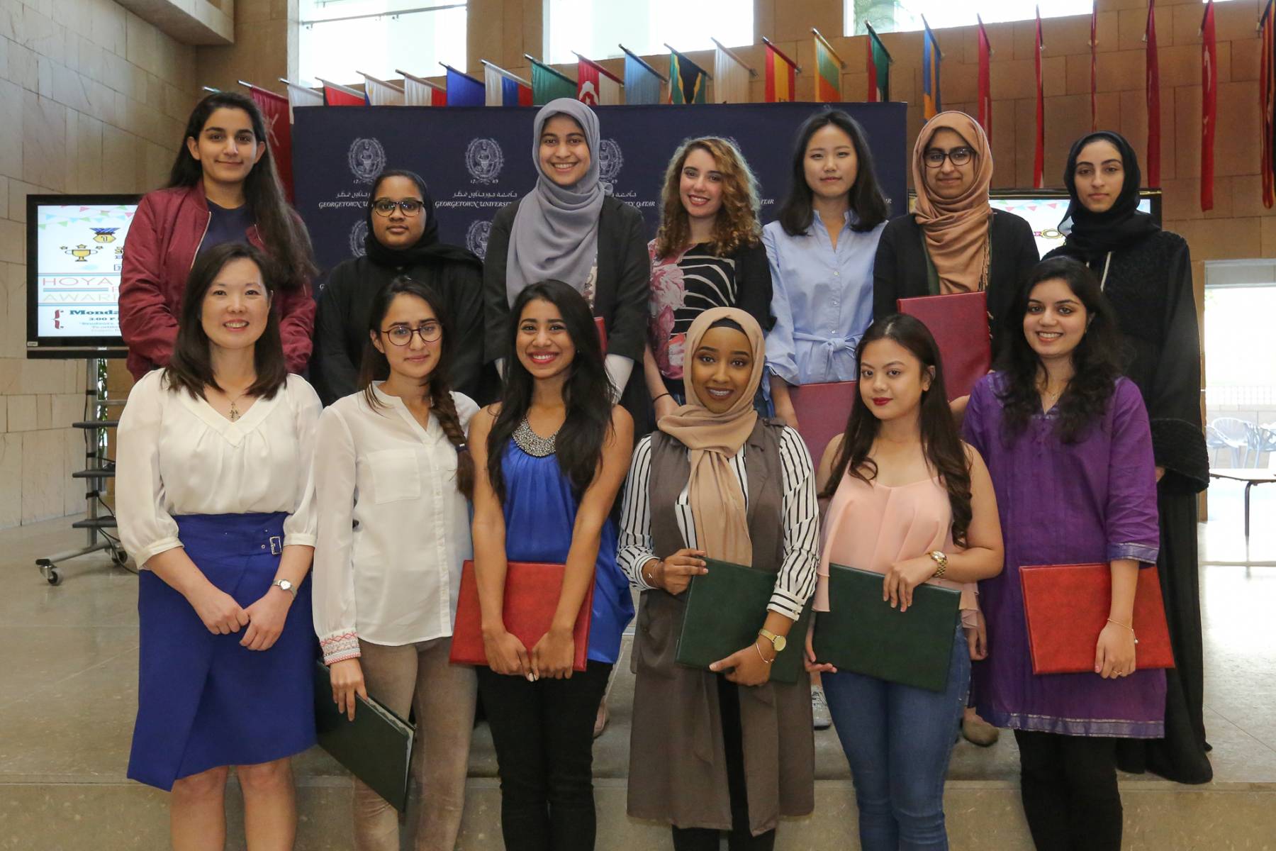 Top achievers in the Hoya Leadership Pathway Program