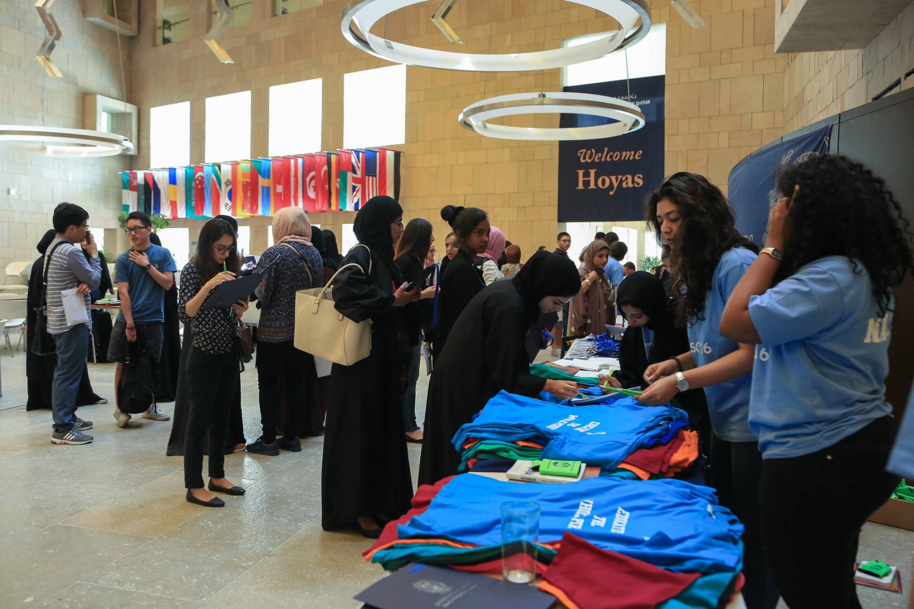 Incoming freshman ready to participate in GUQ's new student orientation week