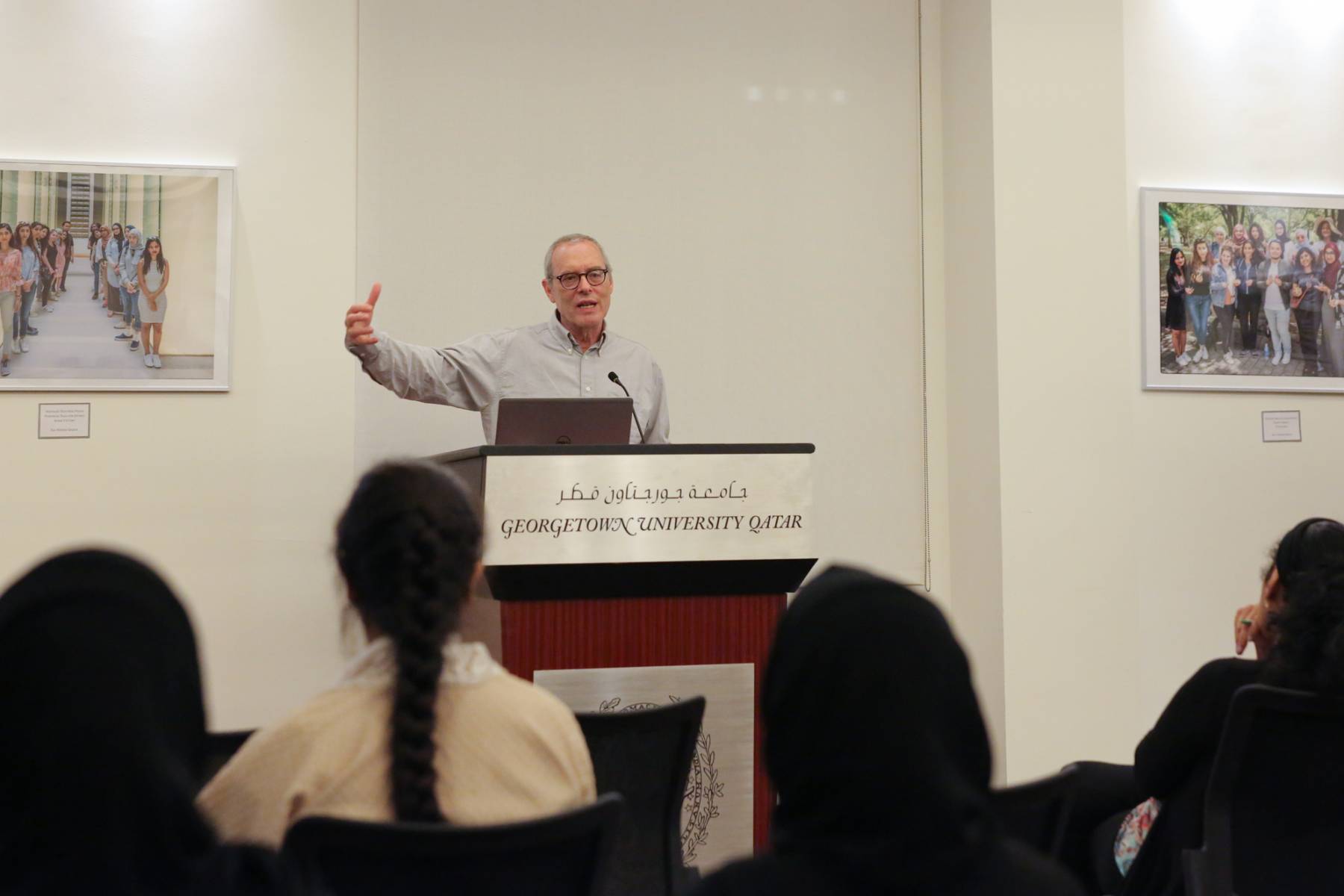 Professor David B. Edwards during the lecture