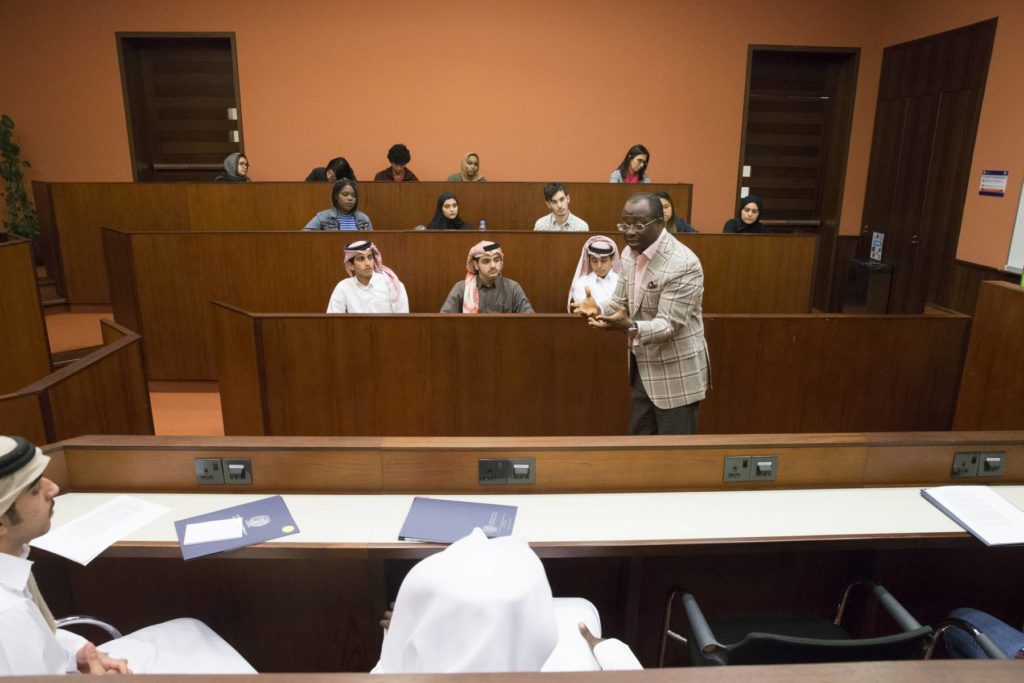 Prospective students during a session