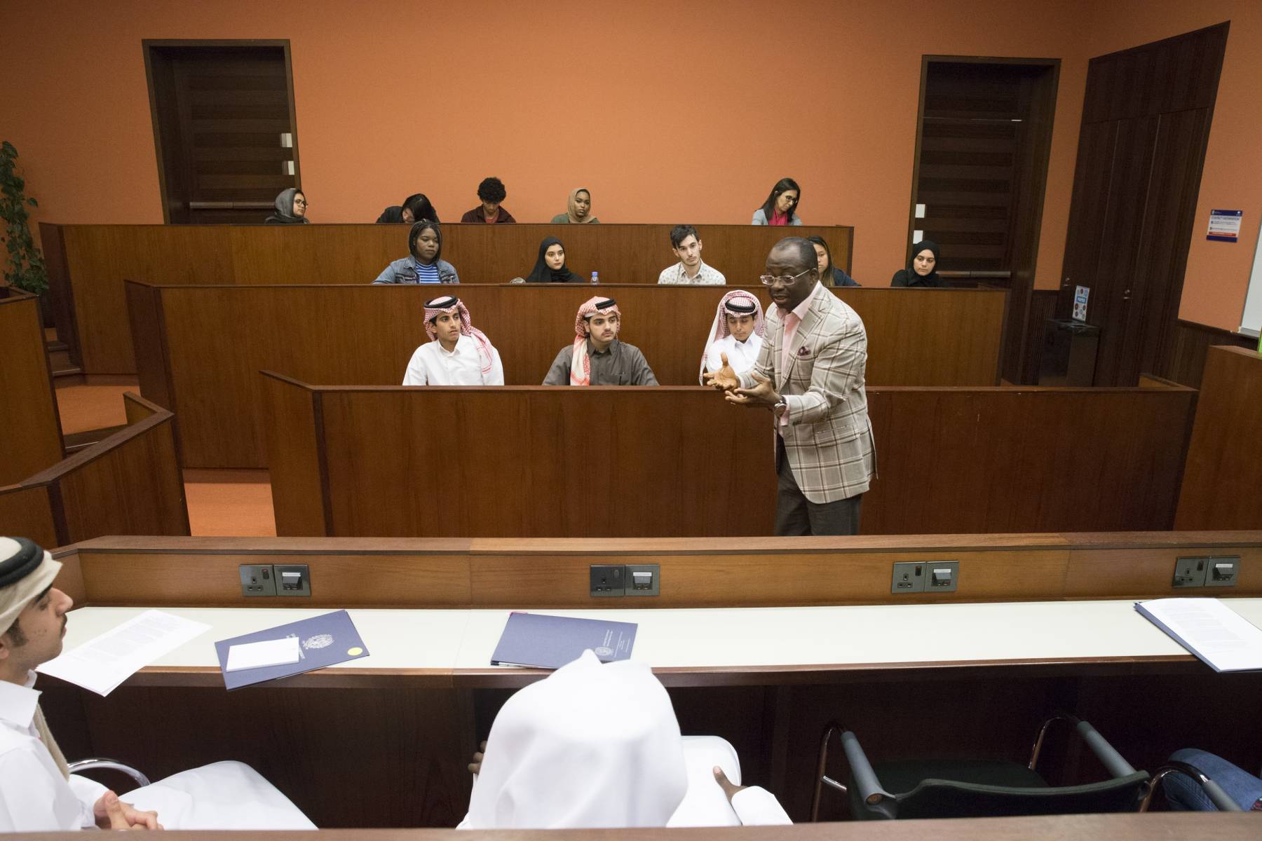 Prospective students during a session