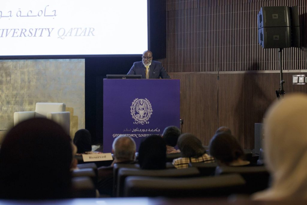 Dr. Sherman Jackson during the lecture