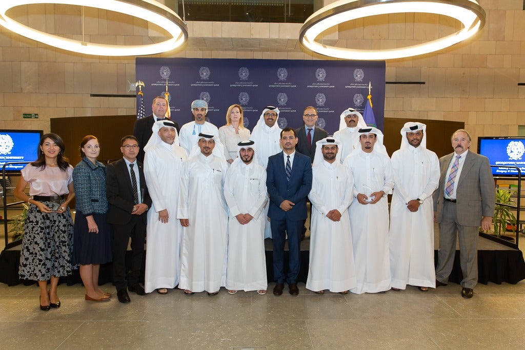 Closing ceremony of the first cohort of international Emergency and Disaster Management students.