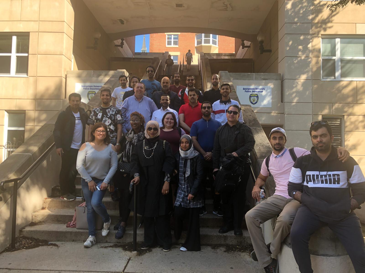 Students and program staff for the second cohort of the International Masterâs in Emergency & Disaster Management (Georgetown University