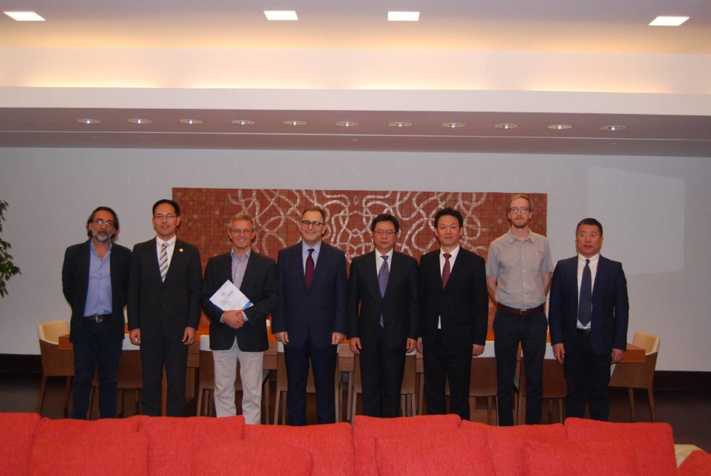 Shanghai International Studies University Delegation Meeting with Dean Ahmad Dallal