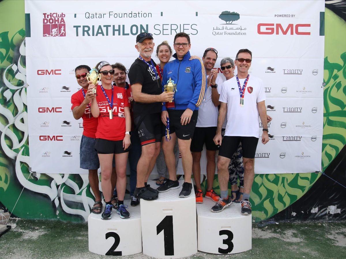 GU-Q Staff Win at Qatar Foundation Triathlon