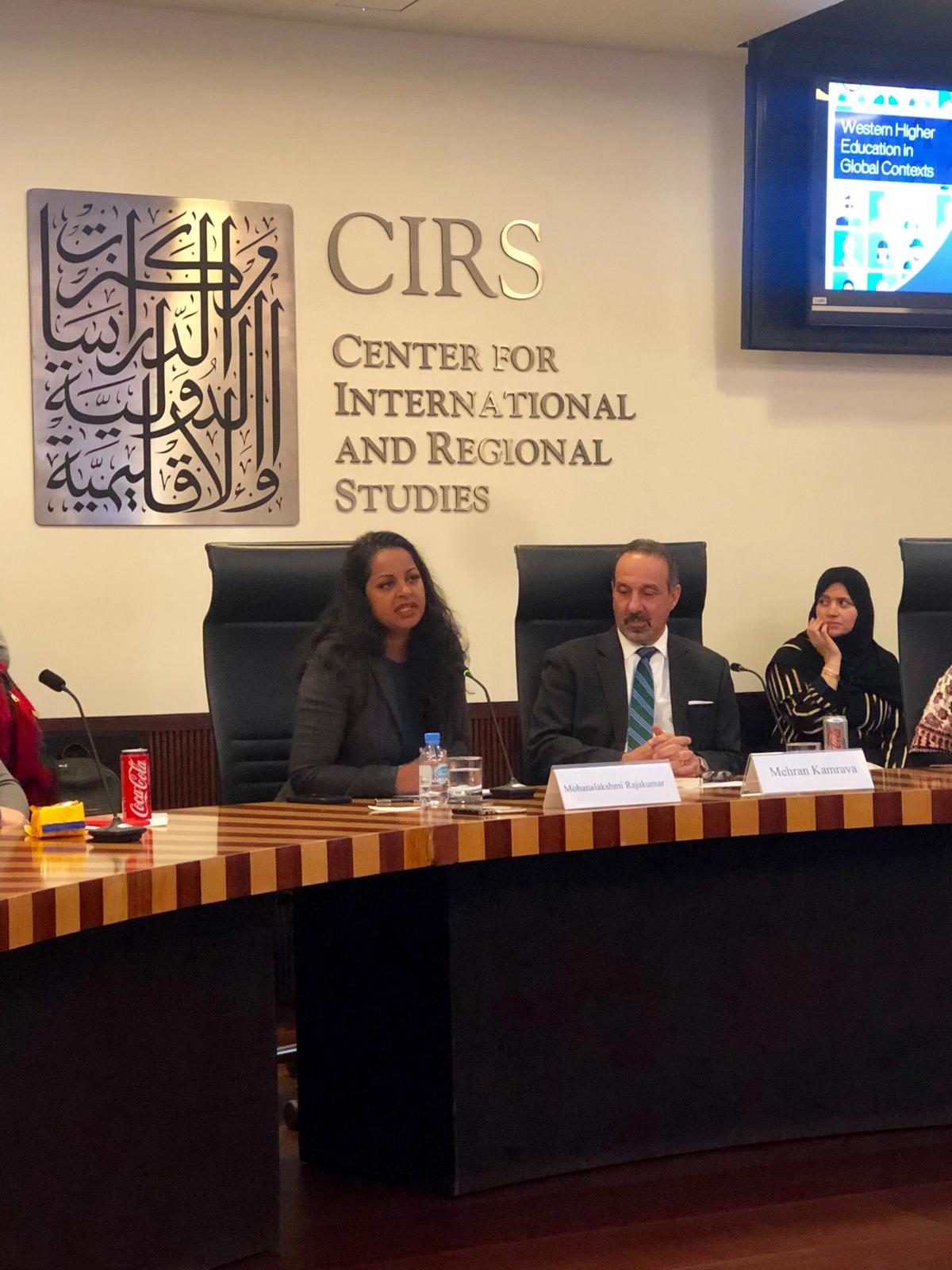 Dr. Mohanalakshmi Rajakumar speaking about her edited volume âWestern Higher Education in Global Contexts.â