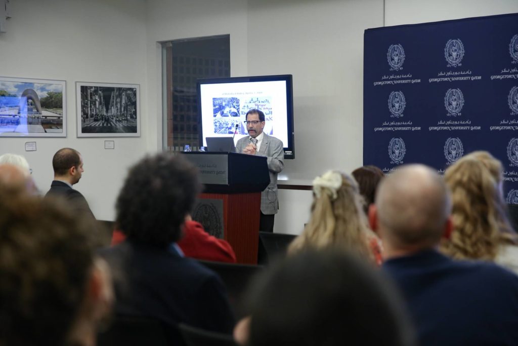 Dr. Joel Beinin during the Lecture