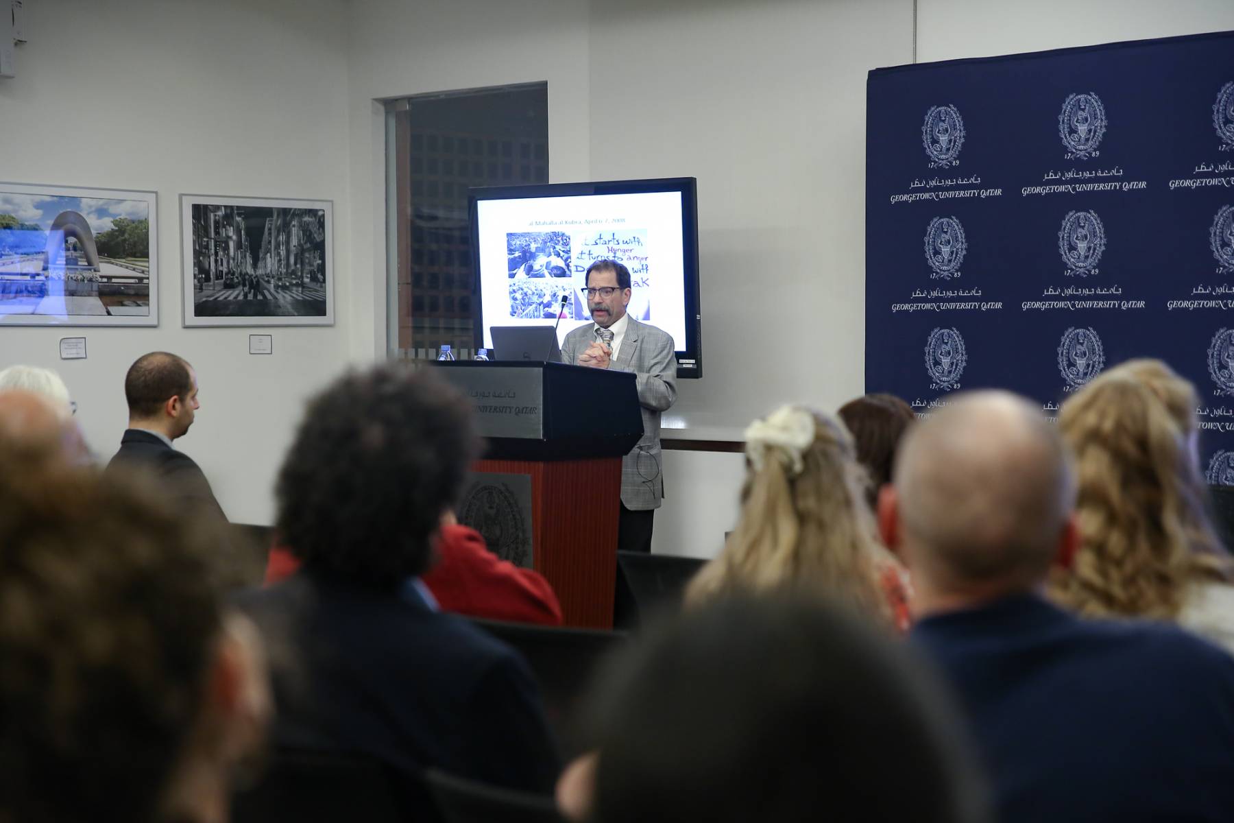Dr. Joel Beinin during the Lecture