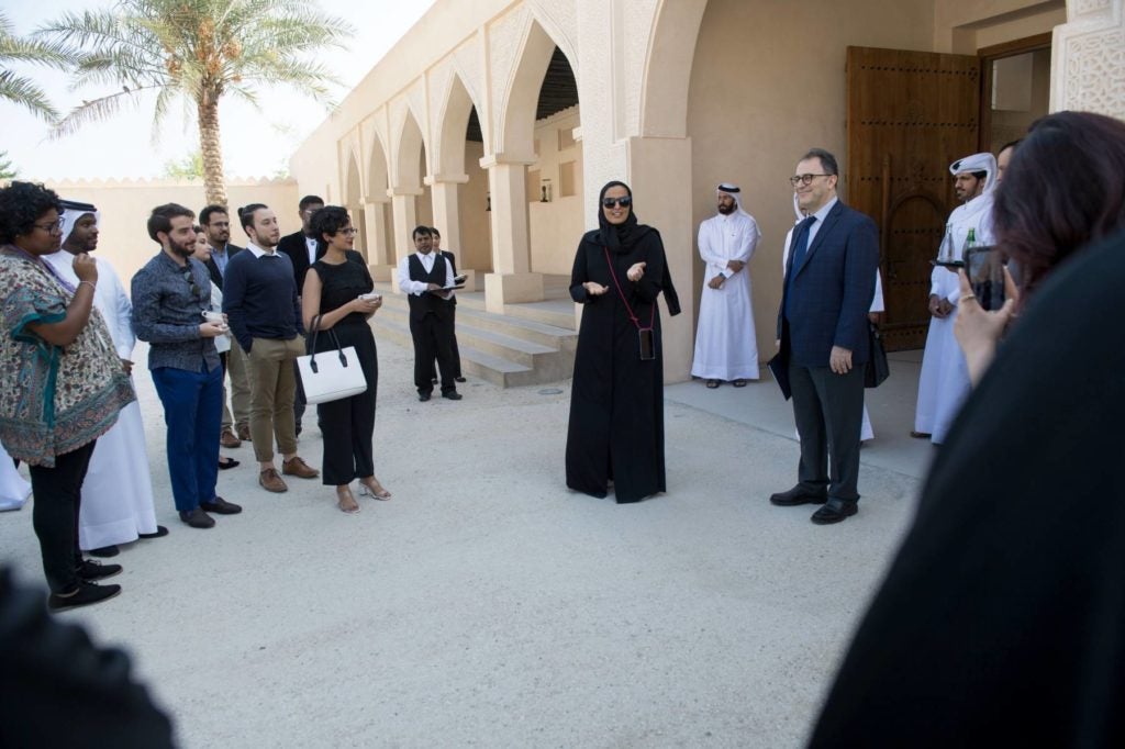 H.E. Sheikha Al Mayassa Al Thani Hosts Georgetown Alumni at National Museum Reception
