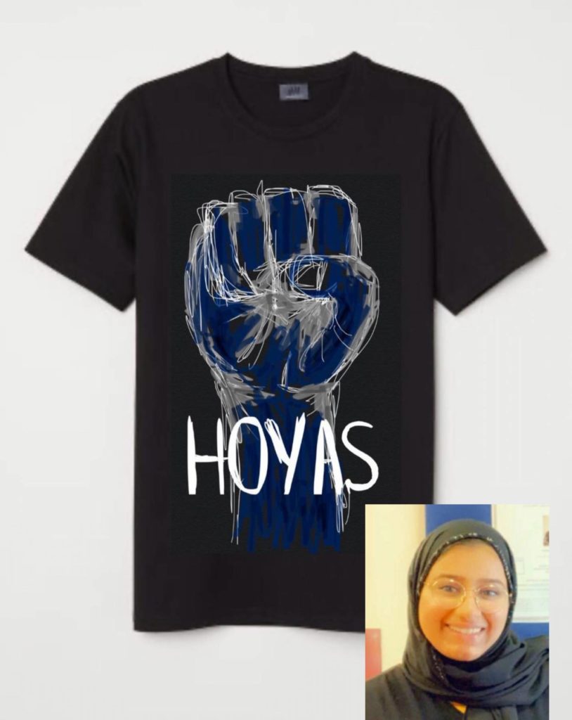 T-shirt design by Freshman Aisha Tariq Al Muhannadiâs