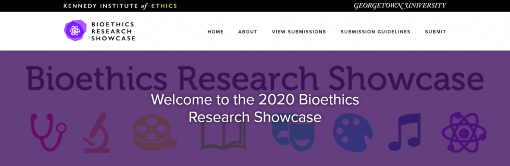 Bioethics Research Showcase sponsored by the Kennedy Institute of Ethics in Washington
