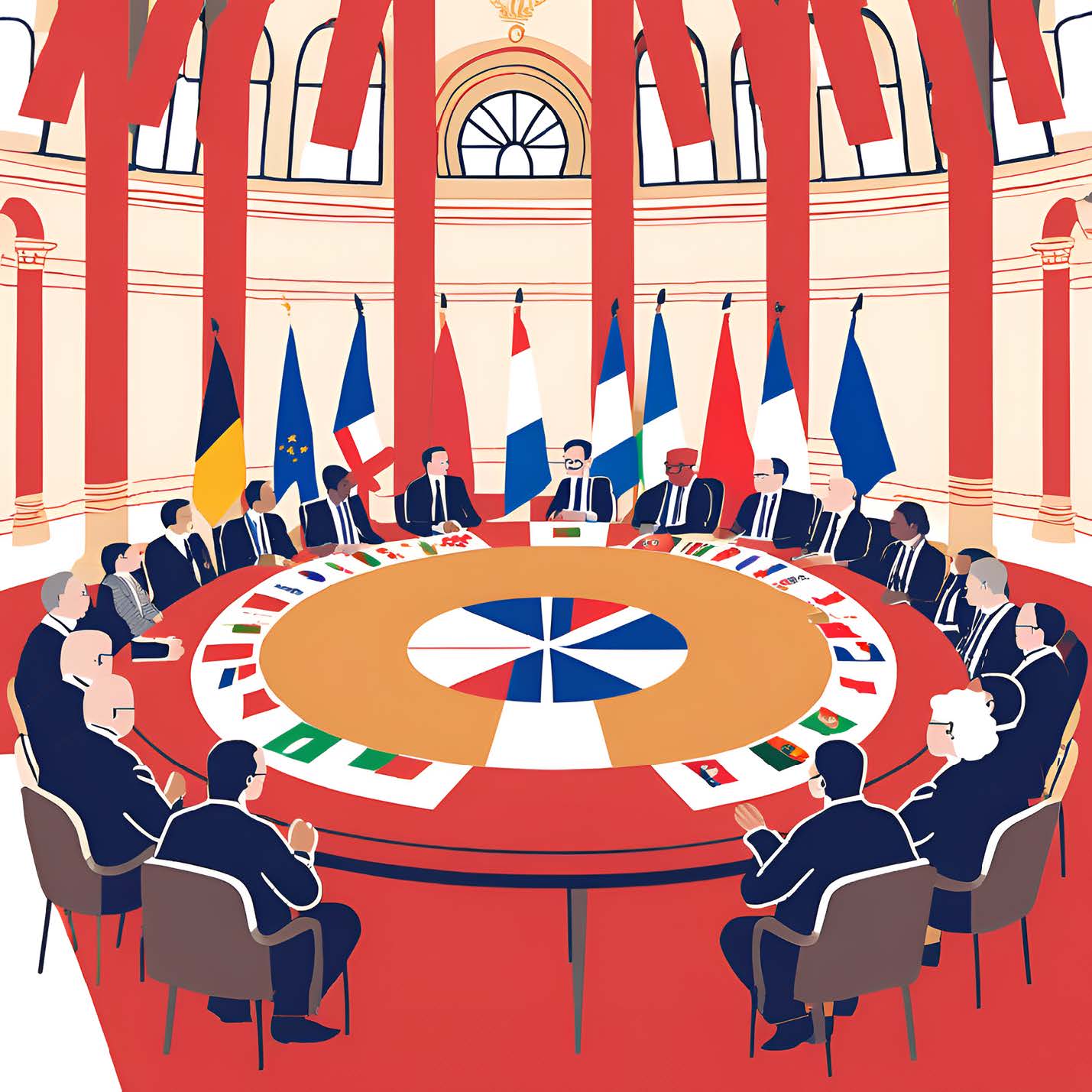 An image of a person's arms and hands holding a globe. The globe is made to glow as if sunlight is washing over it.