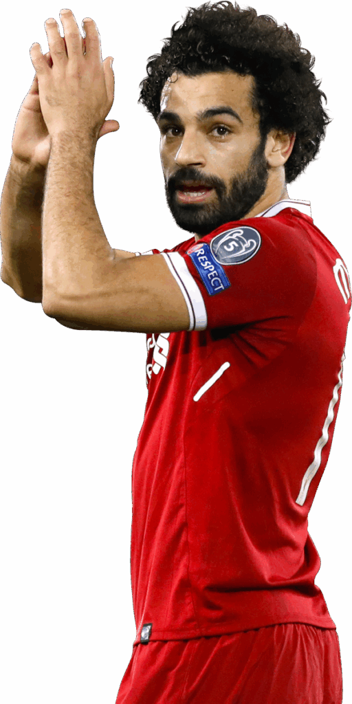 image of footballer Mohamed Salah wearing a red kit