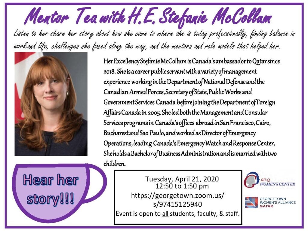 Mentor Tea with H.E. Stephanie McCollum